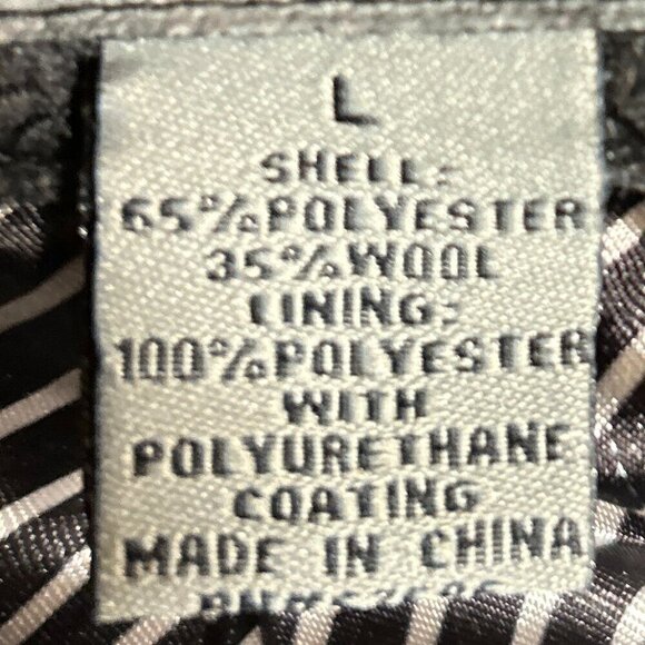 BKE SZ L Gray Wool Vintage Inspired Tuxedo Blazer Rock Star Party Chic Formal - Picture 10 of 12